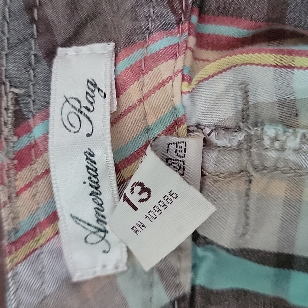 American Rag Size 13 Shorts Plaid pockets - Picture 7 of 7